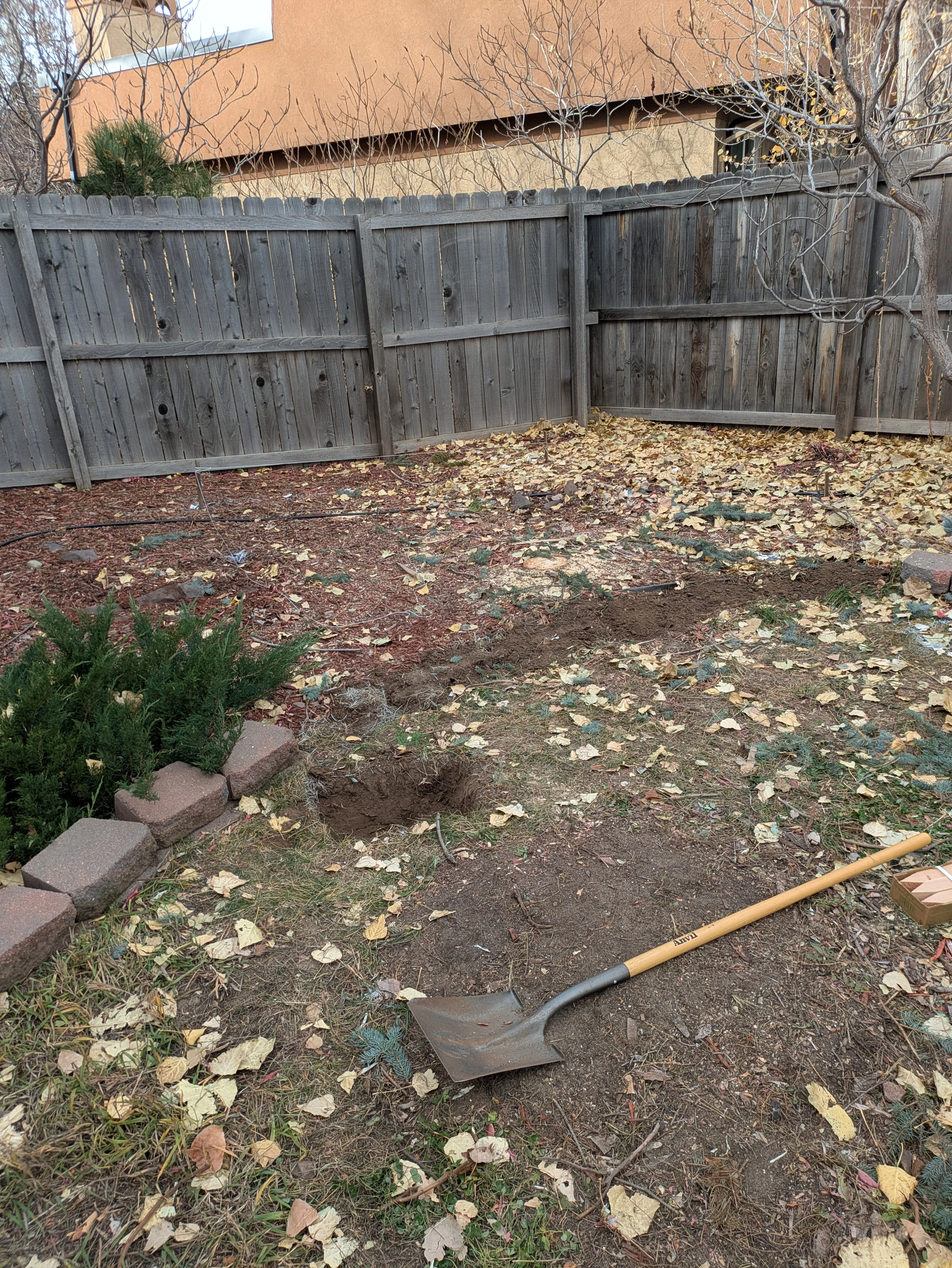 First foundation hole dug