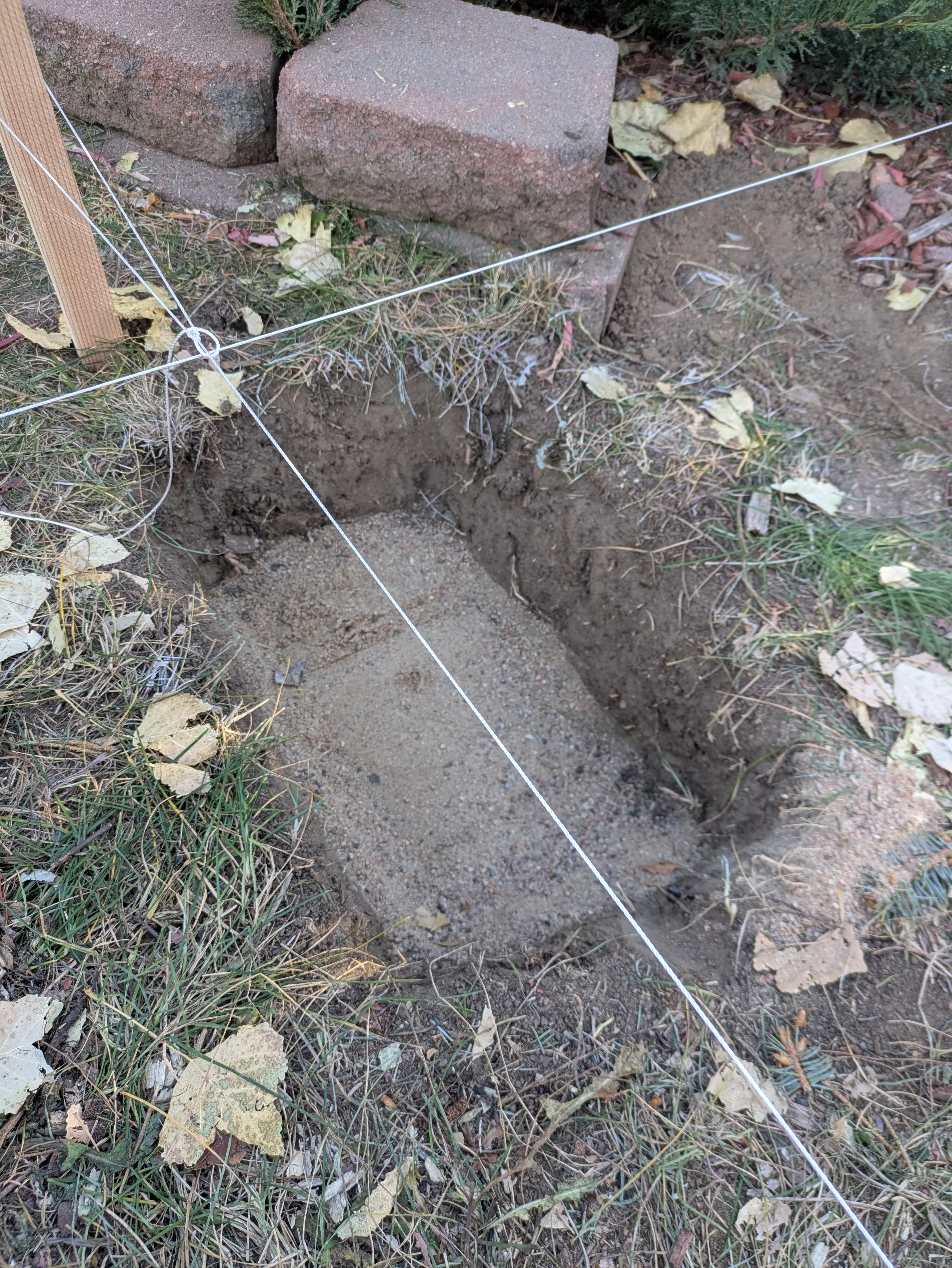 All foundation holes dug